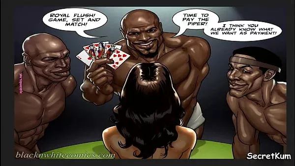 The Poker Game season 2 Ep.1 – Time to pay The Piper || White Slutty Wife Strips off her clothes for Black Basketball Players