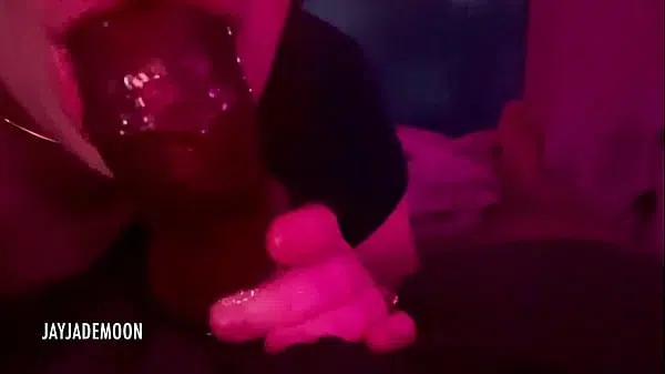 Amateur bedtime blowjob