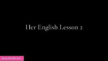 Jeny Smith asked English teacher to see how she playing with her pussy. Webcam show!