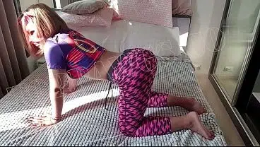 Sexy curvy asian gets banged in small room after Yoga