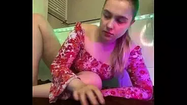 Fingering pink pussy and anal