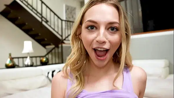 Petite Blonde’s Pov Sweet Blowjob