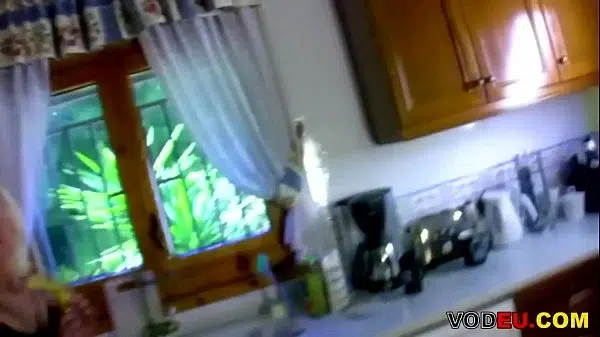 Blonde gets fucked outdoor