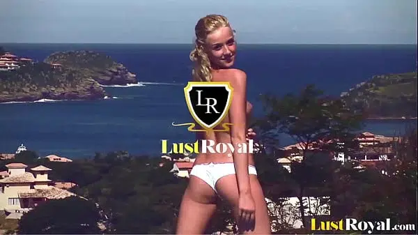 Horny blonde chick banged from behind